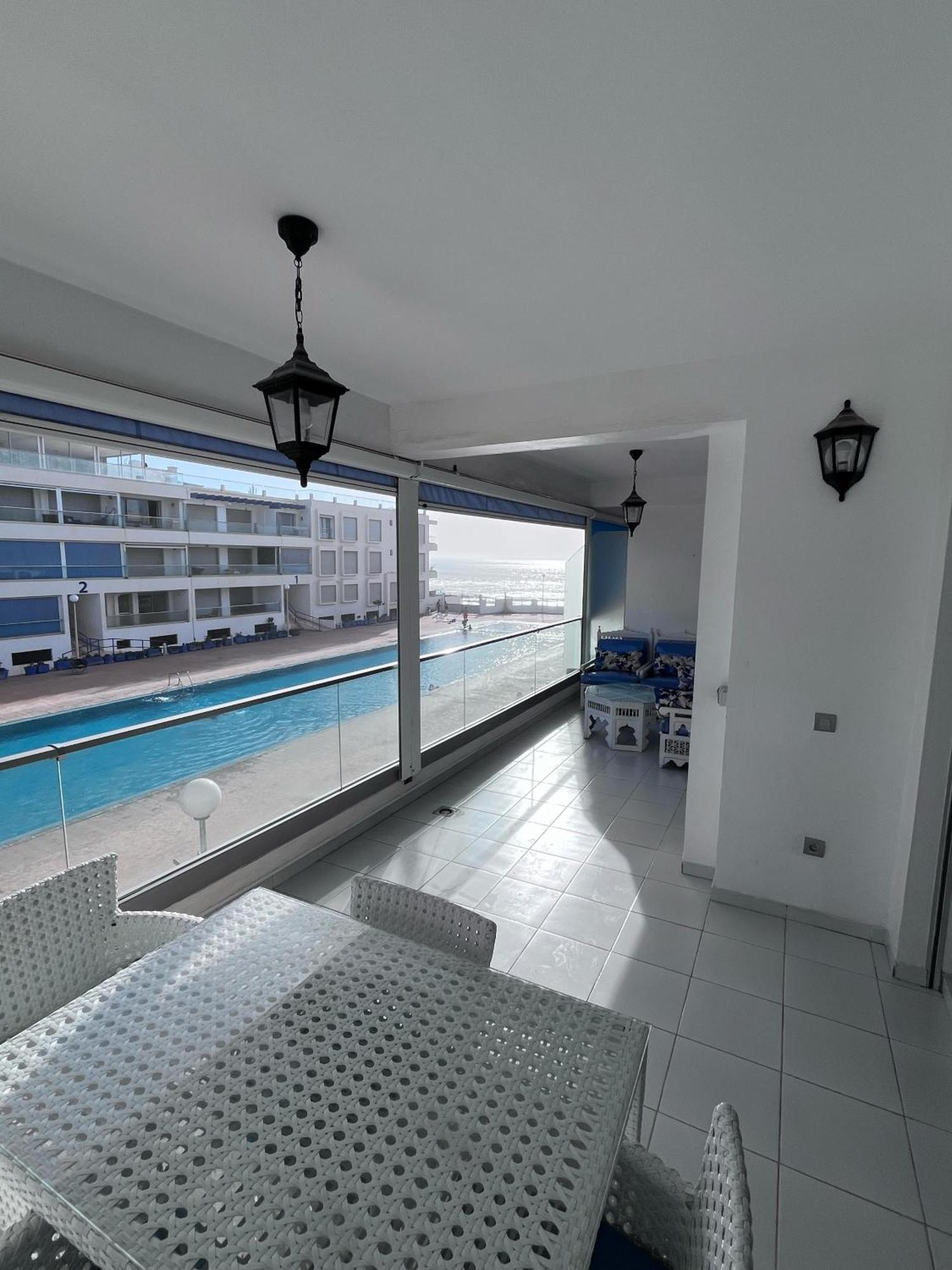 Apartment Sea View With Pool Aourir Exterior photo